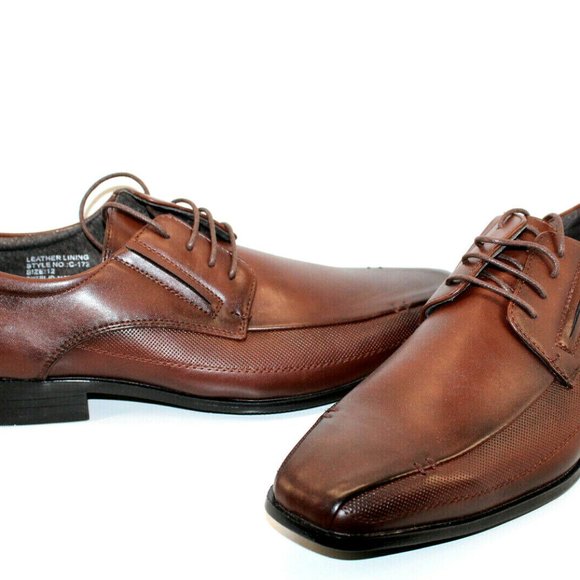 Bonafini Collection Men's Dress Shoes c-172 brown size 12 - Picture 8 of 12